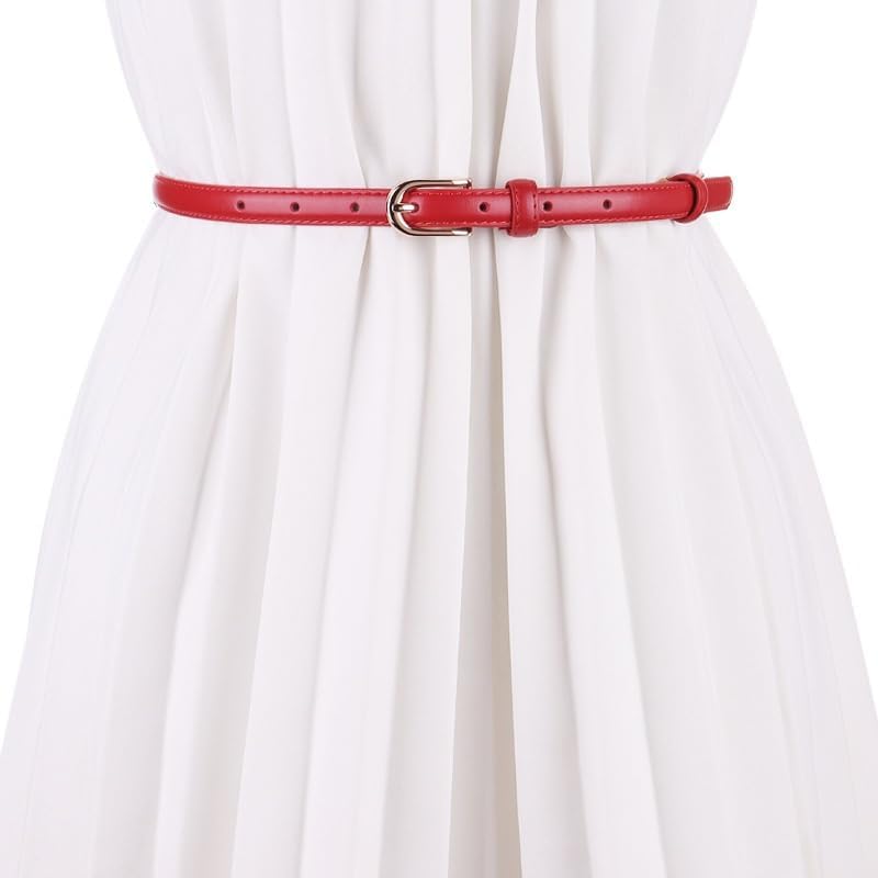 Versatile Cowhide Belt For Women's Decoration With Dress Suit Small Belt(D)3