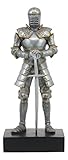 Ebros Italian Medieval Knight Statue On Black Pedestal Base 9