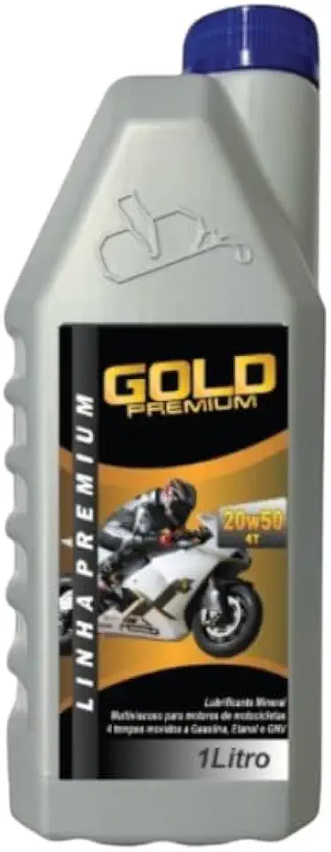 Oleo para motor Gold Premium 20w50 moto 1L