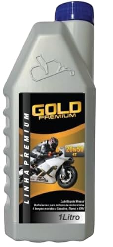 Oleo para motor Gold Premium 20w50 moto 1L