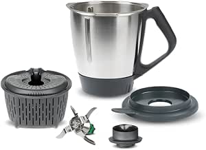 Wonduu Accesorios compatibles Thermomix TM6, Cuchillas + Vaso + Tapa