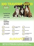 300 TAPPETINI ASSORBENTI PER CANI 60X90 TRAVERSE CANE TAPPETINI IGIENICI OFFERTA AUMAPET