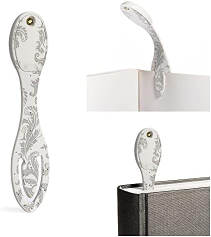 Flexilight Reading Light | 2 in 1 Bookmark Book Light | LED Clip On Reading Lamp | Children and Adult Book Torch for Reading in Bed | Book Accessories | Gift for Readers, Book Lovers (Floral)