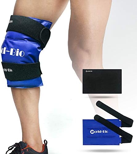 Knee Ice Pack Wrap After Knee Surgery, Reusable Gel Ice Pack for Knee Injuries, Large Hot Cold Pack for Knee Replacement, Joint Pain, Arthritis, Swelling, Meniscus Tear, Tendinitis, 10" x 14"