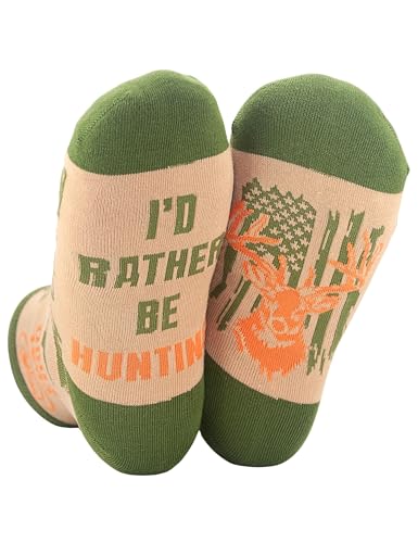 INNObeta Hunting Gifts Socks for Men, Gifts for Hunter, One Size Crew Socks