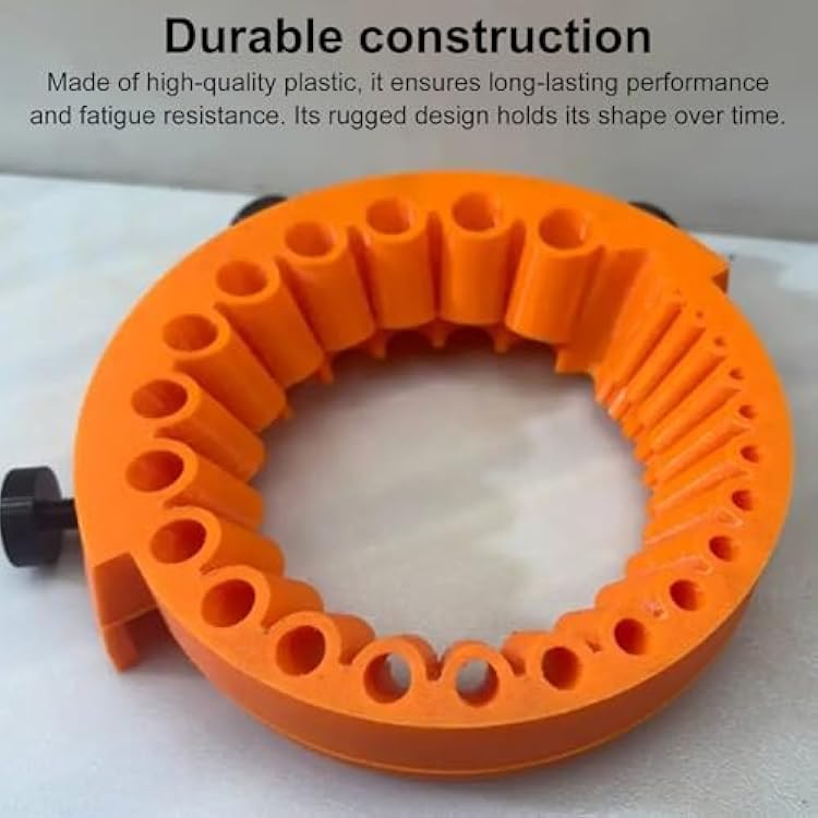 Drill Bit Sharpener, Angle Grinder Drill Bit Sharpener, Power Drill Bit Grinding Attachment, Handheld Drill Bit Sharpener for All Bits, Drill Bit Sharpener for Grinder 2 to 13 mm Drill Bits (Orange)