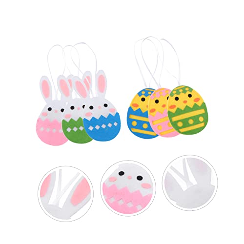 Amosfun 24 Pçs Pingente De Coelho De Feltro Decoração De Acessórios De Coelho Para Coelhos Acessório