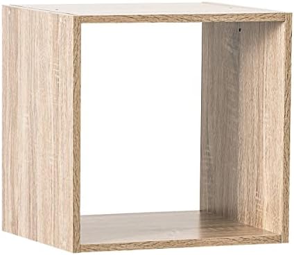 5five - Étagère Cube Mix'N'Modul Effet Bois Naturel, 34,5 x 32 x ...