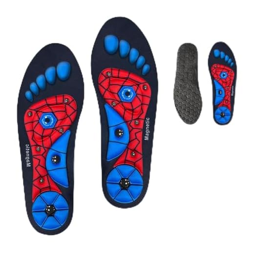 Plantillas para adelgazar, Plantillas Magnéticas Originales, Plantillas de Acupresión Alivio para los Pies Dolor con Plantillas Magnéticas de Acupresión Azul para Hombres y Mujeres