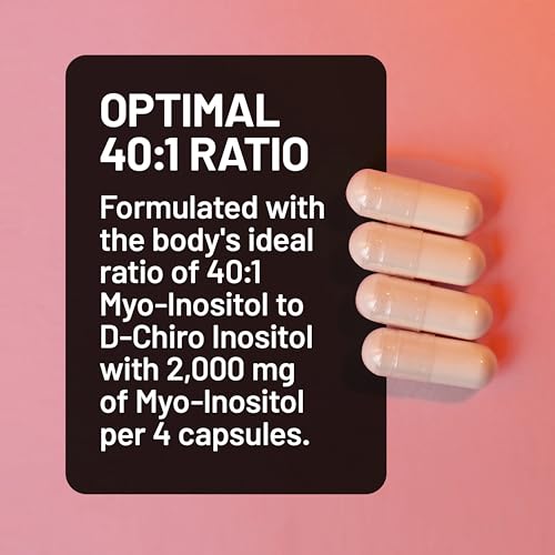 Image of NatureWise Myo-Inositol & D-Chiro Inositol Supplement for Women - Fertility Supplements for Women - Ideal 40:1 Ratio - Myo Inositol 2000mg - Non-GMO, Vegan, USA Manufactured - [30-Day Supply]