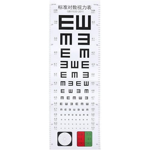 CCOCC Professional Eye Chart Visual Testing Chart, 29.28x9.83 in