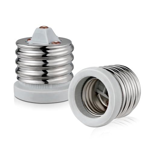 E39 to E26 Light Socket Adapter Regular Light Bulb Adapter for Antique Floor Lamp Mogul Socket Mogul to Standard Socket Reducer UL Listed