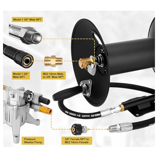 Heavy Duty 100FT Pressure Washer Hose Reel