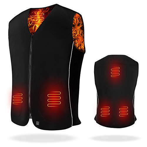 AGPTEK Heated Vest for Men Women Electric Heated Jacket USB Charging Heated Clothing Winter Vest for Outdoor Working, Hunting,Cycling, Size M(No Battery) AGPTEK Heated Vest for Men Women Electric Heated Jacket USB Charging Heated Clothing Winter Vest for Outdoor Working, Hunting,Cycling, Size M(No Battery)
