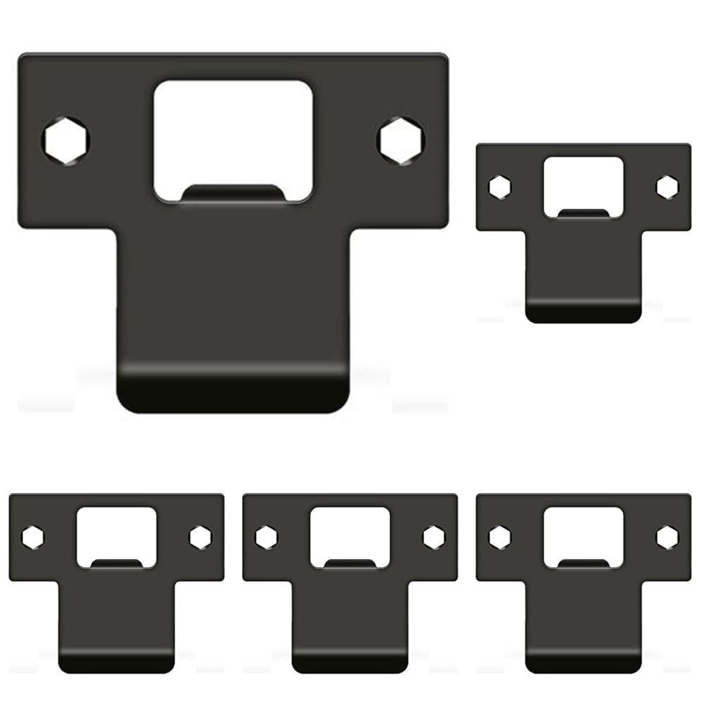 Deltana Extended T-Strike (2-3/4"X 2-1/4") Oil, Oil-Rubbed Bronze (Pack of 5)