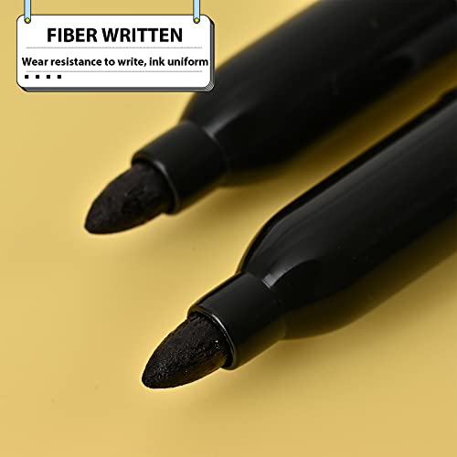 Affisure Permanent markers, 100 packs permanent markers bulk, quick dryingin one second, waterproof, smooth, noteasy to erase, durable, can be markedon glass, tiles and cloth, office supplies - Thumbnail 6