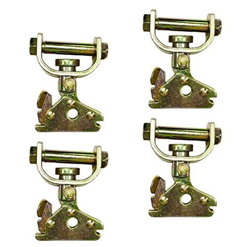 DC Cargo E-Track Roller Idler | Trailer Tie-Down for ATV’s, UTV’s, & Cars (Pack of 4) | 3,300 lb. Weight Capacity