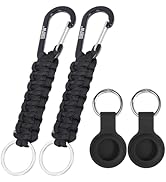 EOTW Paracord Keychain Carabiner Key Chain Lanyard Braided with Aluminum Clip D Ring for Water Bo...