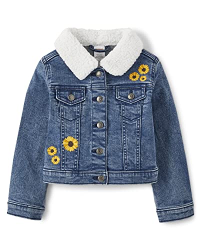 Gymboree Girls And Toddler Embroidered Denim Jackets, Harvest Sunflower, 5T (3033317) #TOP2