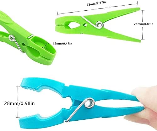 Clothes Pegs,Huoberr 48 pcs Plastic Clothes pegs for washing line,Heavy Duty Laundry Clothes Pegs with Durable Springs, non-slip Clothes pegs for clip clothes, pictures and crafts