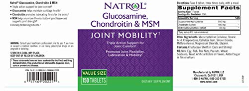 Natrol Glucosamine Chondroitin And Msm Tablets, 150-Count #TOP3