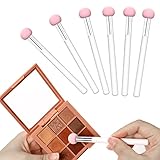 6 Pcs Makeup Sponges for Foundation Mushroom Makeup Puff Sponge with Handle Concealer Powder Sponge Applicator Brush Eyeshadow Brushes for Women Girls