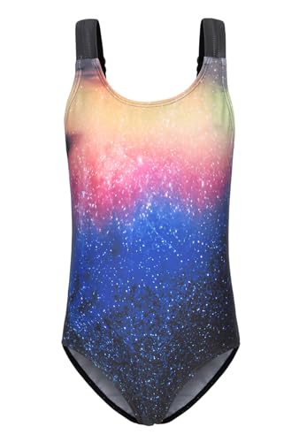 Image of Girls One Piece Swimsuits Tie Dye Bathing Suit for Girls Hawaiian Swimwear 3-16 Years
