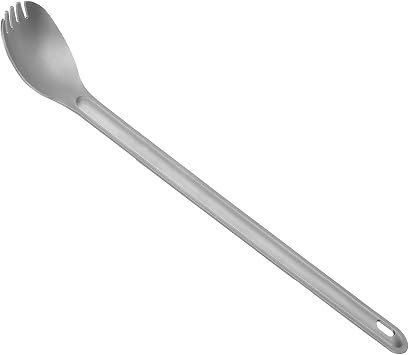 VBESTLIFE Cutlery Set, Portable Long Handle Spork/Spoon for Camping Backpacking Traveling Picnic Hiking Spoon and Fork Outdoor Dining Set