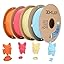 Strawberry red+Light Blue+Almond Yellow+Tangerine