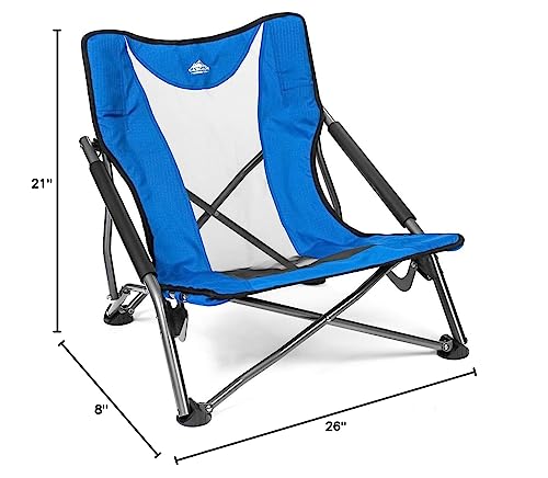 Cascade Mountain Tech Low Profile Royal Blue Camp Chair, One Size #TOP7