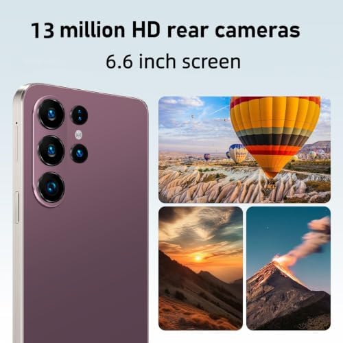 OVIO PYRRHEAN Unlockable Phone, Supports 4G Network, Android-Powered, 6.6-inch Screen, 3GB RAM + 16GB ROM/TF 128GB, Dual SIM, Dual Camera, Suitable for Beginners (131rose Gold) - 2