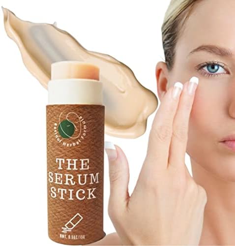 APTHCRY Cooling & Brightening Eye Balm Dark Circle Treatment Instantly Hydrate and Brighten Undereye and Upper Eyelid Area Zero Waste Portable and Perfect to Use On-the-go 0.50 oz.