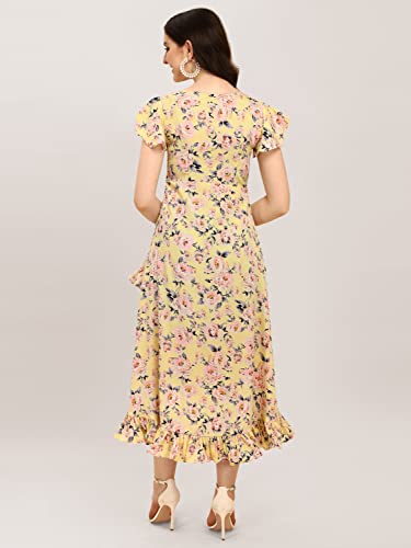 Image of QIQI Women's Crepe A-Line Maxi Casual Dress