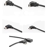 GuangMaoBo Angle 90 Degree Angle USB Type A Female to Mini B 5 Pin Male Cable Converter Adapter Char