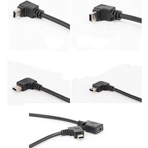 Guangmaobo Angle 90 Degree Angle Usb Type A Female To Mini B 5 Pin Male Cable Converter Adapter Charger Cord C257-260 #TOP12