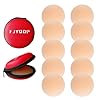 FJYQOP-Silicone-Nipple-Covers-5-Pairs-Womens-Reusable-Adhesive-Invisible-Pasties-Nippleless-Covers-Round FJYQOP Silicone Nipple Covers - 5 Pairs, Women's Reusable Adhesive Invisible Pasties Nippleless Covers Round