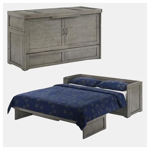 Murphy Cube Cabinet Bed in Rural Gray