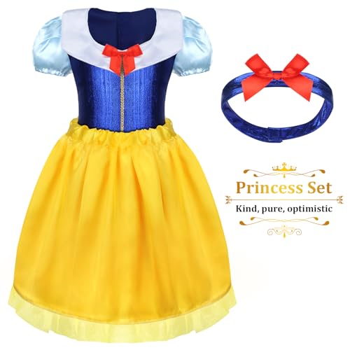 image for LIMIROLER 18 Pcs Princess Dress Up Clothes for Little Girl Role Play C