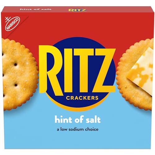 Image of RITZ Hint of Salt Crackers, Snacks for Kids and Adults, Lunch Snacks, 13.7 oz