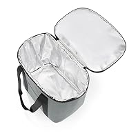 reisenthel coolerbag XL - XL Kühltasche aus hochwertigem Polyestergewebe Ideal für das Picknick, den Einkauf und unterwegs, Couleur:Twist Silver – Ansicht 3