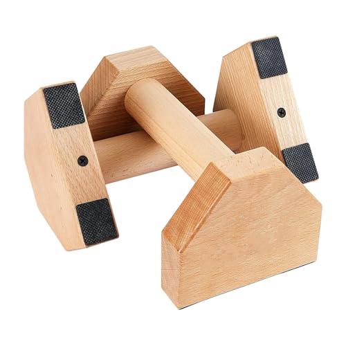 Barra Paralela De Madera: Ejercicio Abdominal Sin Deslizamiento, Barra Paralela De Entrenamiento De 2 Piezas, Barra De Flexión De Barra De Empuje Y Ejercicios De Barra Doble Para El Gimnasio En Casa