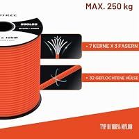 Brotree Paracord 550 4mm 30M 100% Nylon Seil Schnur Typ III mit 7 Stränge – Ansicht 3