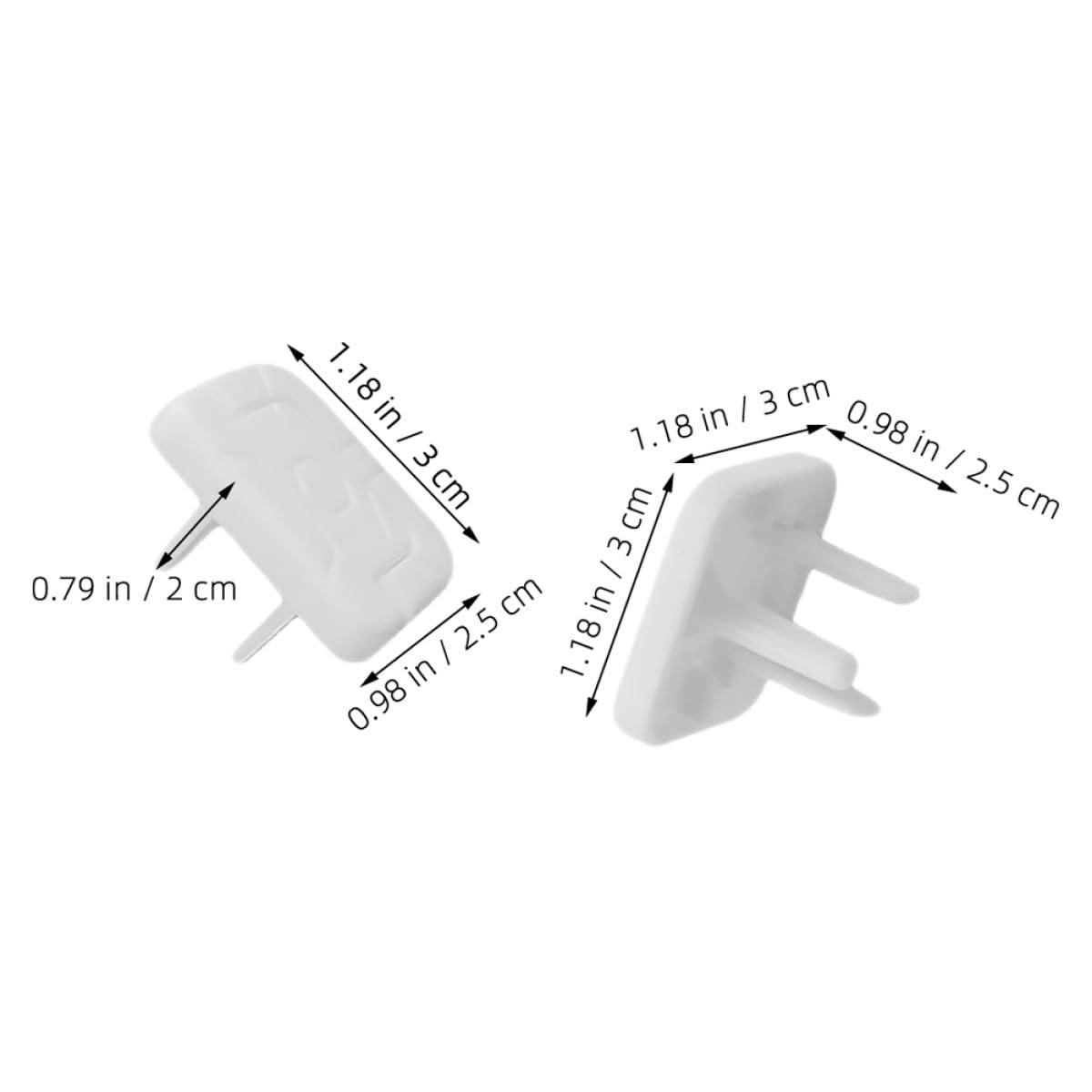 60pcs Proofing Outlet Covers Touch-Proof Socket Protectors Electrical Safety Plug Covers for Childproofing Nursery Power Sockets in US Standard