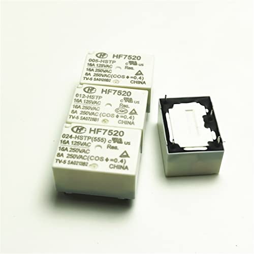 Relais HF7520-005 micro-relais 4 broches 5V 16A pour circuit imprimé lot de 2