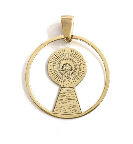 Médaille Virgen del Pilar en argent sterling 925, un bijou religieux d'exception