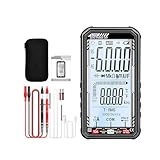 Multímetro digital recargable con detección de potencial NCV, pantalla LCD grande para electricistas y empresas, multímetro digital con USB recargable