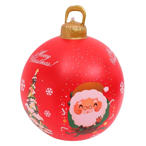 FUTUREORYY Bola Inflable Navideña Grande para Jardín Decoración Exterior De Navidad Esfera De Festivo para Celebraciones y Decoraciones Tiendas y