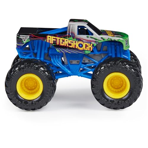 Monster Jam, Official Aftershock Monster Truck, Die-Cast Vehicle, Forces of Nature Series, 1:64 Scale