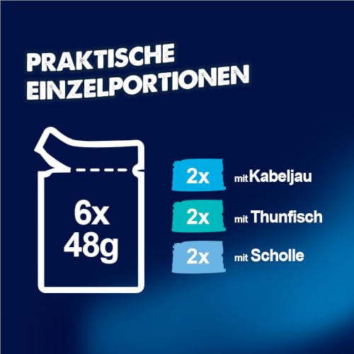 FELIX Soup Time Original Ergänzungsnassfutter für Katzen 6 Portionsbeutel Kabeljau Thunfisch Scholle – Ansicht 5