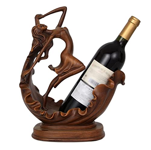 Soporte para botellas de vino de mesa de resina miniatura 1